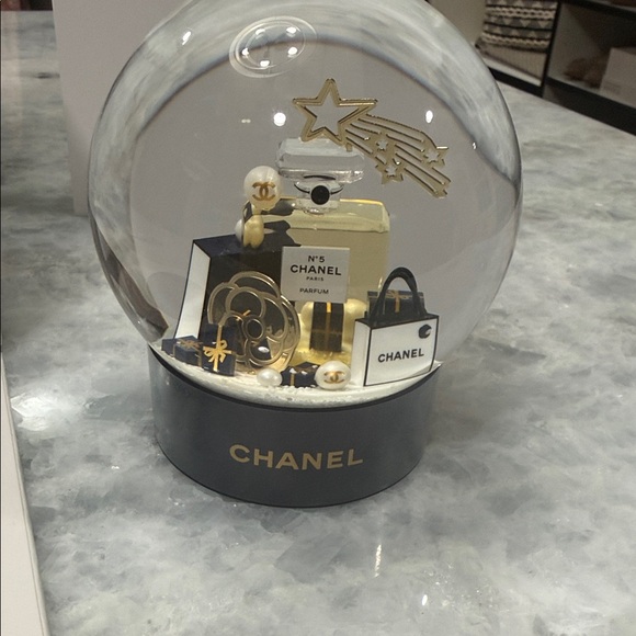 CHANEL Accessories - CHANEL Winter Constellation Snow Globe with Gold and Black Accents